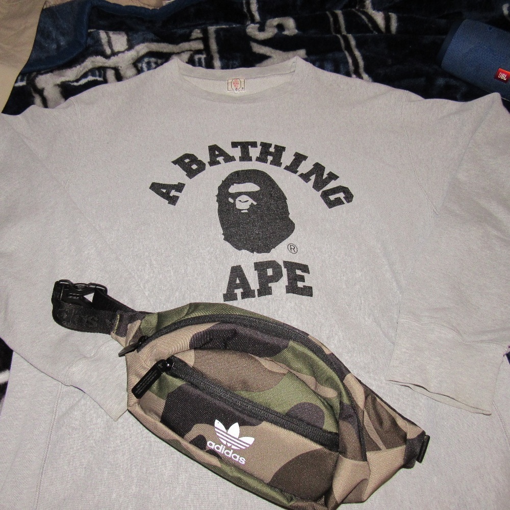 Grey Bape crewneck